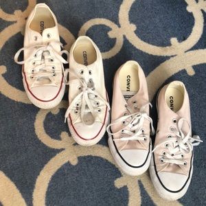 2 pair Converse size 7